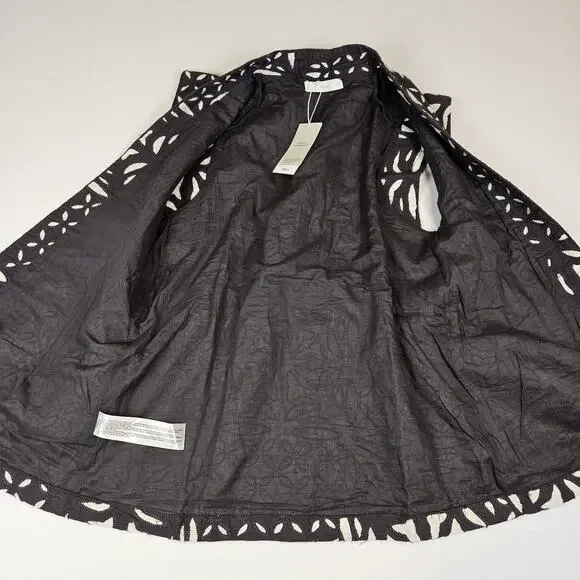 MANGO Embroidered Gilet Vest Womens S Lagenlook Handmade Layer Scandi Girl NEW - Picture 13 of 16